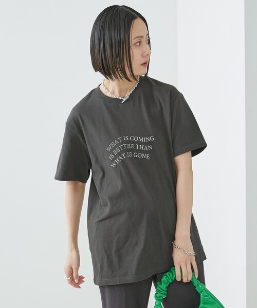 Firsthand（ファーストハンド）の「Firsthand/ファーストハンド オーガニックコットン プリントTシャツ（Tシャツ/カットソー・レディース・ホワイト/ピンク/スミクロ・FREE）」の7枚目の写真