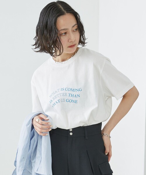 Firsthand（ファーストハンド）の「Firsthand/ファーストハンド オーガニックコットン プリントTシャツ（Tシャツ/カットソー・レディース・ホワイト/ピンク/スミクロ・FREE）」の15枚目の写真