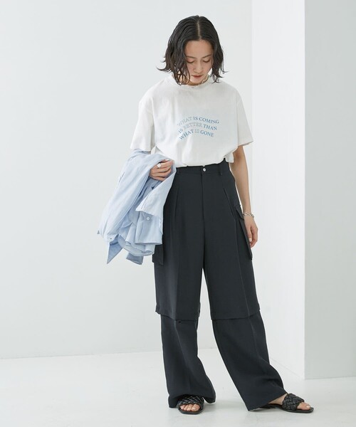 Firsthand（ファーストハンド）の「Firsthand/ファーストハンド オーガニックコットン プリントTシャツ（Tシャツ/カットソー・レディース・ホワイト/ピンク/スミクロ・FREE）」の18枚目の写真