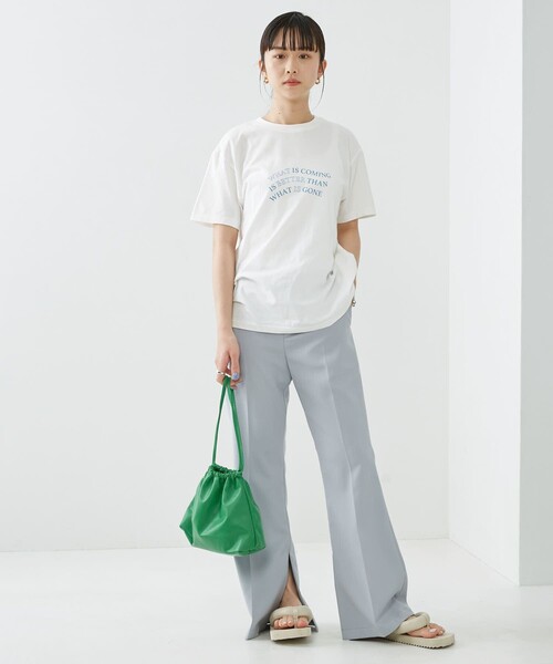 Firsthand（ファーストハンド）の「Firsthand/ファーストハンド オーガニックコットン プリントTシャツ（Tシャツ/カットソー・レディース・ホワイト/ピンク/スミクロ・FREE）」の12枚目の写真