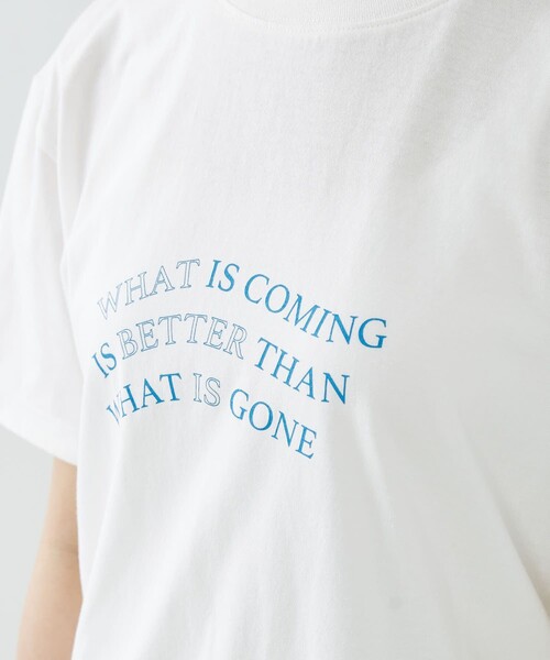 Firsthand（ファーストハンド）の「Firsthand/ファーストハンド オーガニックコットン プリントTシャツ（Tシャツ/カットソー・レディース・ホワイト/ピンク/スミクロ・FREE）」の6枚目の写真