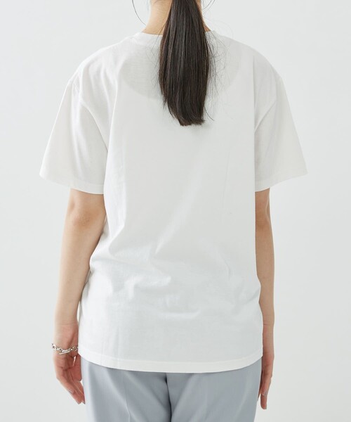 Firsthand（ファーストハンド）の「Firsthand/ファーストハンド オーガニックコットン プリントTシャツ（Tシャツ/カットソー・レディース・ホワイト/ピンク/スミクロ・FREE）」の16枚目の写真