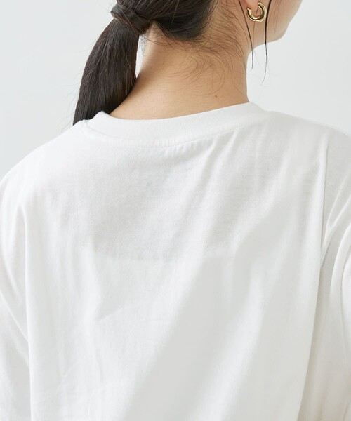 Firsthand（ファーストハンド）の「Firsthand/ファーストハンド オーガニックコットン プリントTシャツ（Tシャツ/カットソー・レディース・ホワイト/ピンク/スミクロ・FREE）」の19枚目の写真