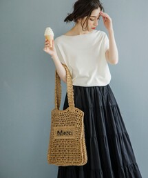 OPAQUE.CLIP | 雑材ペーパーロゴトートバッグ(トートバッグ)