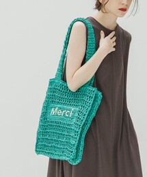 OPAQUE.CLIP | 雑材ペーパーロゴトートバッグ(トートバッグ)