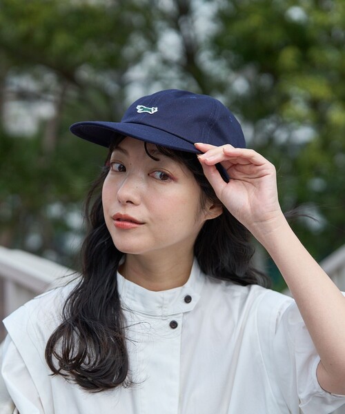 FREAK'S STORE(フリークスストア)の「TOWN CRAFT×FREAK'S STORE/タウンクラフト 別注 ワッペンキャップ(キャップ・レディース・ベージュ/イエロー/ピンク/ネイビー/グリーン/ブラック・ONE SIZE)」の14枚目の写真
