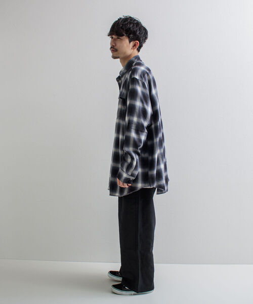 GLOSTER（グロスター）の「【GLOSTER/グロスター】オンブレチェック ウエスタンシャツ（シャツ/ブラウス・メンズ・ネイビー/レッド・M/L）」の18枚目の写真