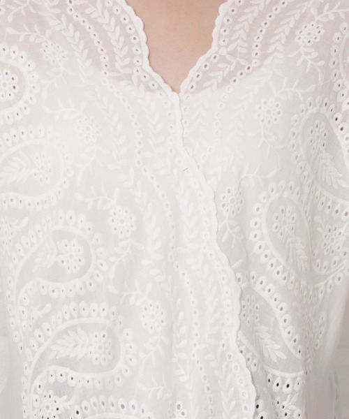 Lace Ladies(レースレディース)の「レース刺繍ブラウス(シャツ/ブラウス・レディース・ホワイト・XL/M/L/S)」の5枚目の写真