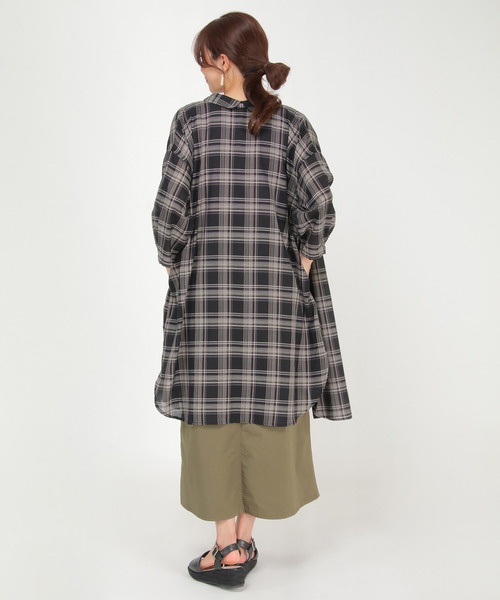 LBC（エルビーシー）の「コットンアムンゼン3WAYワンピース（ワンピース・レディース・グリーン/ブラック/ベージュ・M/L）」の5枚目の写真