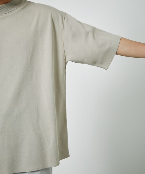 PUBLIC TOKYO（パブリックトウキョウ）の「くるりサマーニットTシャツ/2WAYリバーシブル（Tシャツ/カットソー・メンズ・ブラック/ベージュ/グレー/サックスブルー/ミント・1/2/3）」の8枚目の写真