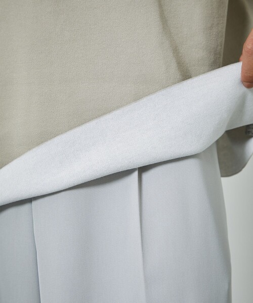 PUBLIC TOKYO（パブリックトウキョウ）の「くるりサマーニットTシャツ/2WAYリバーシブル（Tシャツ/カットソー・メンズ・ブラック/ベージュ/グレー/サックスブルー/ミント・1/2/3）」の11枚目の写真