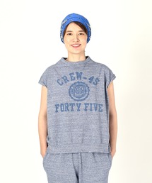 極美品✨ 45R フォーティファイブアール デコボコ天竺の908馬Tシャツ 藍染 45R（フォーティファイブアール）の「でこぼこ天竺の908馬