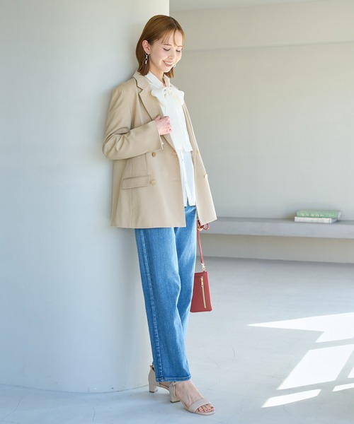 ROPE' PICNIC(ロペピクニック)の「金釦ジャケット(テーラードジャケット・レディース・ベージュ/ネイビー・40/38)」の18枚目の写真