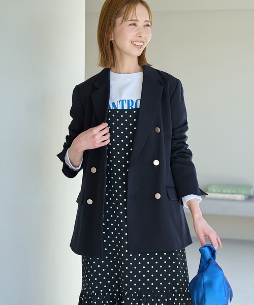 ROPE' PICNIC(ロペピクニック)の「金釦ジャケット(テーラードジャケット・レディース・ベージュ/ネイビー・40/38)」の22枚目の写真