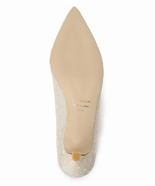 LE TALON(ルタロン)の「4.5cmポインテッドチュールドットパンプス(パンプス・レディース・ゴールド・22.5cm/23cm/23.5cm/24cm/24.5cm/21.5/22cm/25cm/25.5cm/21)」の8枚目の写真