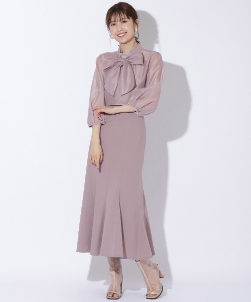 AND COUTURE（アンドクチュール）の「【7分袖】シアープルオーバー