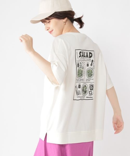 studio CLIP(スタディオクリップ)の「《イラストレーターkanakoさんコラボ》HibinokotoTシャツ(Tシャツ/カットソー・レディース・ホワイト/ブルー/スモーク・FREE)」の2枚目の写真