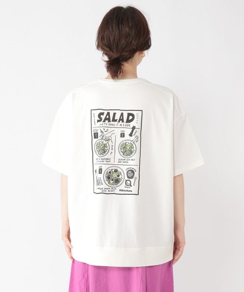 studio CLIP(スタディオクリップ)の「《イラストレーターkanakoさんコラボ》HibinokotoTシャツ(Tシャツ/カットソー・レディース・ホワイト/ブルー/スモーク・FREE)」の13枚目の写真