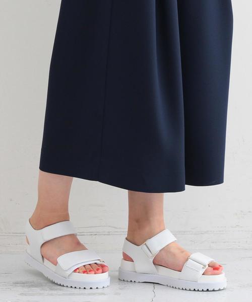 BEAUTY&YOUTH UNITED ARROWS(ビューティーアンドユースユナイテッドアローズ)の「BYMC 2ベルトサンダル◆(サンダル・レディース・ブラック/ホワイト・LARGE/MEDIUM/SMALL)」の2枚目の写真