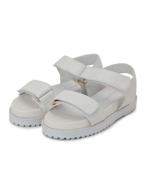 BEAUTY&YOUTH UNITED ARROWS(ビューティーアンドユースユナイテッドアローズ)の「BYMC 2ベルトサンダル◆(サンダル・レディース・ブラック/ホワイト・LARGE/MEDIUM/SMALL)」の3枚目の写真