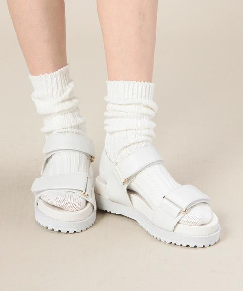 BEAUTY&YOUTH UNITED ARROWS(ビューティーアンドユースユナイテッドアローズ)の「BYMC 2ベルトサンダル◆(サンダル・レディース・ブラック/ホワイト・LARGE/MEDIUM/SMALL)」の9枚目の写真