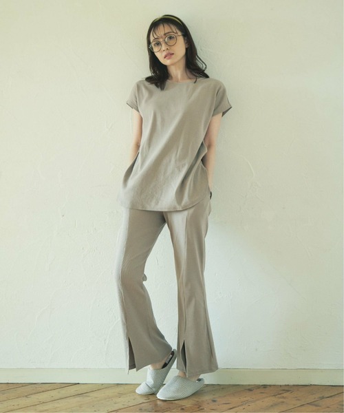 ikka（イッカ）の「テレコノースリーブプルオーバー（Tシャツ/カットソー・レディース・チャコールグレー/ブラウン系その他・L/M）」の5枚目の写真