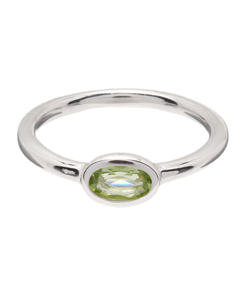 BEAMS BOY（ビームスボーイ）の「BEAMS BOY / シルバー ストーン リング（リング・レディース・ミント/パープル/ホワイト/ライトブラウン・3号/5号）」の3枚目の写真