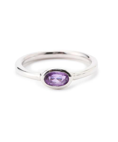 BEAMS BOY（ビームスボーイ）の「BEAMS BOY / シルバー ストーン リング（リング・レディース・ミント/パープル/ホワイト/ライトブラウン・3号/5号）」の9枚目の写真