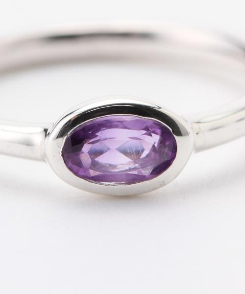 BEAMS BOY（ビームスボーイ）の「BEAMS BOY / シルバー ストーン リング（リング・レディース・ミント/パープル/ホワイト/ライトブラウン・3号/5号）」の17枚目の写真