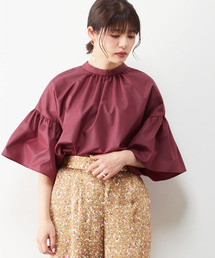 ギャザースリーブ2WAYブラウス