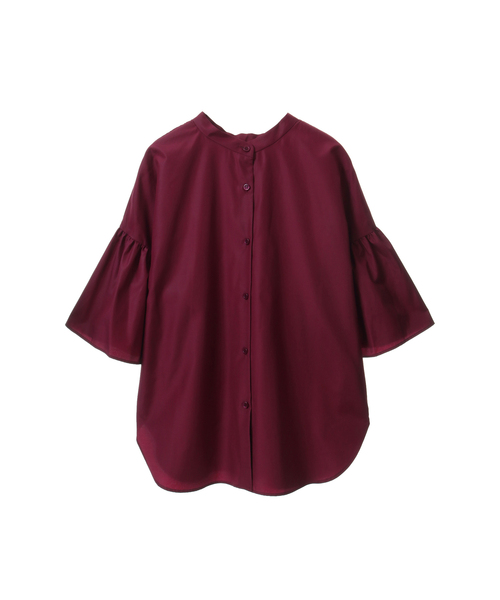 Tiara（ティアラ）の「ギャザースリーブ2WAYブラウス（シャツ/ブラウス・レディース・プラム/グリーン/ブラック・FREE）」の11枚目の写真