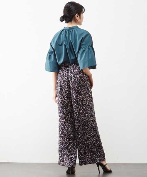 Tiara（ティアラ）の「ギャザースリーブ2WAYブラウス（シャツ/ブラウス・レディース・プラム/グリーン/ブラック・FREE）」の15枚目の写真