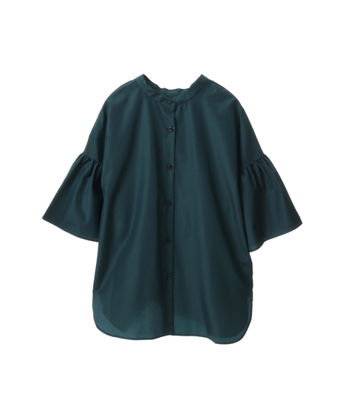 Tiara（ティアラ）の「ギャザースリーブ2WAYブラウス（シャツ/ブラウス・レディース・プラム/グリーン/ブラック・FREE）」の16枚目の写真