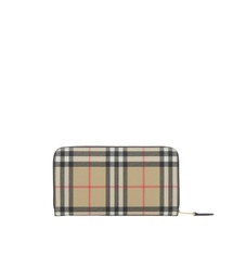 BURBERRY | ヴィンテージチェック＆レザー ラウンドジップウォレット(財布)