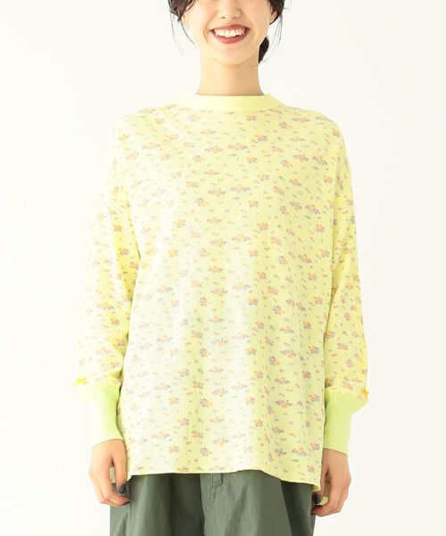 「BEAMS BOY」 長袖カットソー 36 オフホワイト レディース BEAMS BOY（ビームスボーイ）の「BEAMS BOY / サーマル ビッグ