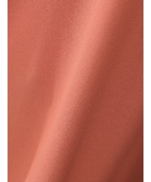 Perfect Suit FActory（パーフェクトスーツファクトリー）の「【お仕事OK/セットアップ可能】配色クルミ釦ブラウス　オレンジ/ライトグレー/ベージュ（シャツ/ブラウス・レディース・ライトグレー/ベージュ/オレンジ・M/L/S）」の4枚目の写真