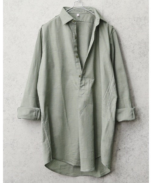 MILITARY(ミリタリー)の「実物 新品 デッドストック チェコ軍 1960’s プルオーバー グランパシャツ(シャツ/ブラウス・メンズ・グリーン系その他・40/41/43/37/38/39/44)」の5枚目の写真