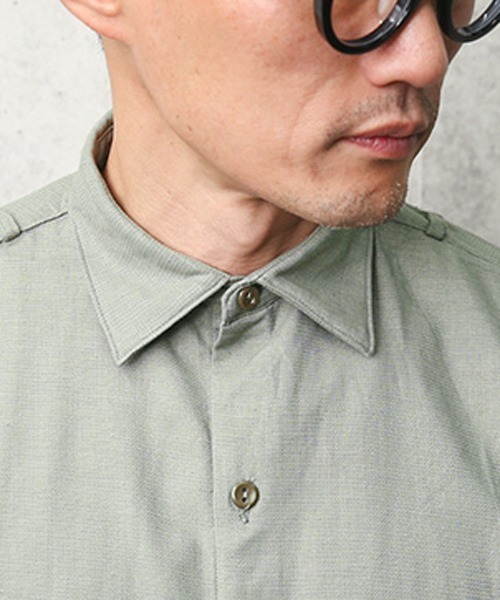 MILITARY(ミリタリー)の「実物 新品 デッドストック チェコ軍 1960’s プルオーバー グランパシャツ(シャツ/ブラウス・メンズ・グリーン系その他・40/41/43/37/38/39/44)」の3枚目の写真