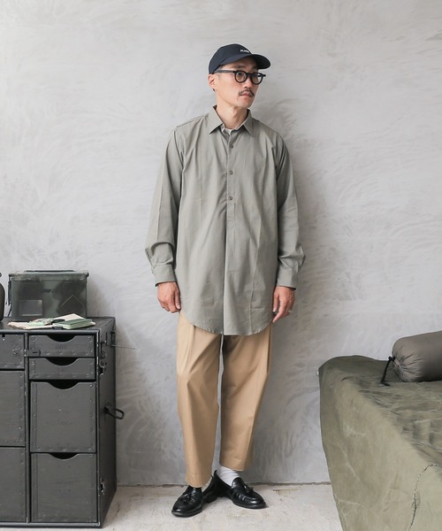 MILITARY(ミリタリー)の「実物 新品 デッドストック チェコ軍 1960’s プルオーバー グランパシャツ(シャツ/ブラウス・メンズ・グリーン系その他・40/41/43/37/38/39/44)」の12枚目の写真