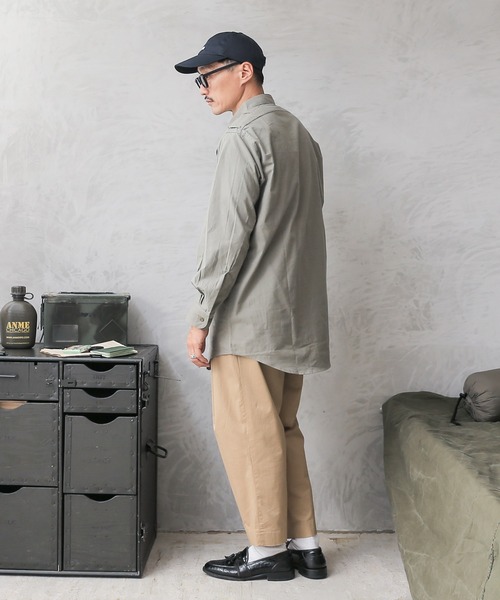 MILITARY(ミリタリー)の「実物 新品 デッドストック チェコ軍 1960’s プルオーバー グランパシャツ(シャツ/ブラウス・メンズ・グリーン系その他・40/41/43/37/38/39/44)」の15枚目の写真