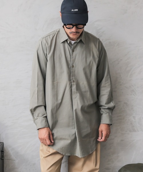 MILITARY(ミリタリー)の「実物 新品 デッドストック チェコ軍 1960’s プルオーバー グランパシャツ(シャツ/ブラウス・メンズ・グリーン系その他・40/41/43/37/38/39/44)」の13枚目の写真