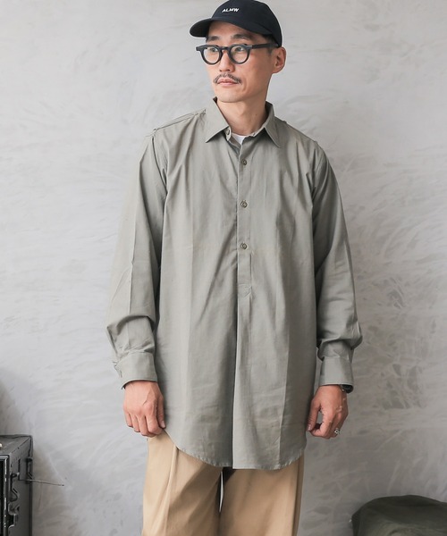 MILITARY(ミリタリー)の「実物 新品 デッドストック チェコ軍 1960’s プルオーバー グランパシャツ(シャツ/ブラウス・メンズ・グリーン系その他・40/41/43/37/38/39/44)」の11枚目の写真