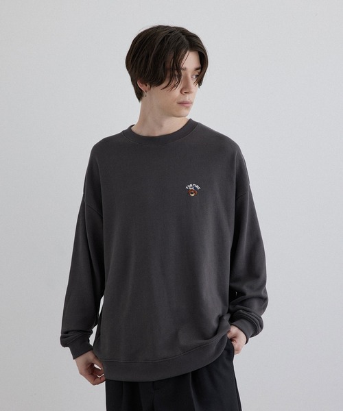 JUNRED（ジュンレッド）の「ライフスタイル裏毛プルオーバー（スウェット・メンズ・ホワイト/チャコールグレー/グリーン・M/L/LL）」の21枚目の写真
