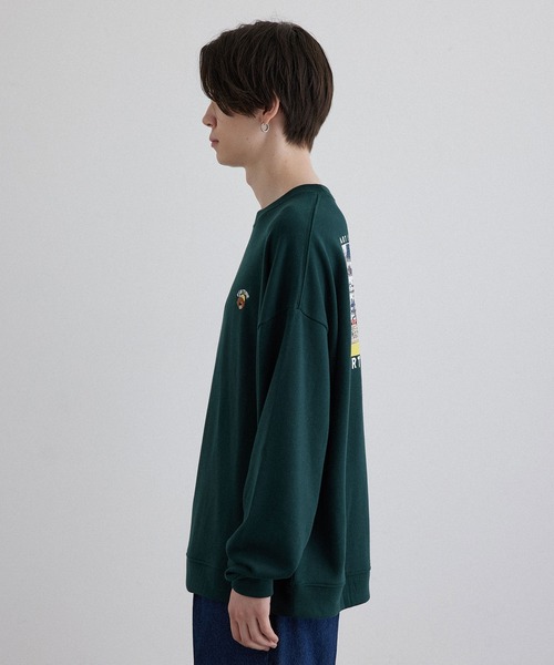 JUNRED（ジュンレッド）の「ライフスタイル裏毛プルオーバー（スウェット・メンズ・ホワイト/チャコールグレー/グリーン・M/L/LL）」の17枚目の写真