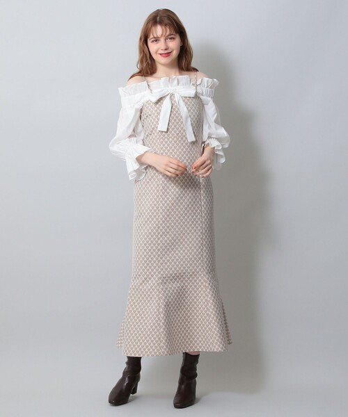 DEICYデイシー花柄フリルキャミソールワンピースロング DEICYデイシー花柄フリルキャミソールワンピースロング DEICYデイシー