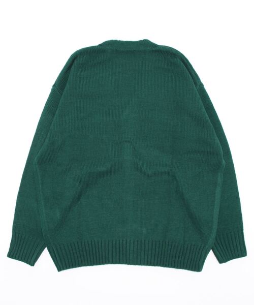 BACK NUMBER(バックナンバー)の「【BACK NUMBER】レタードカーディガン(カーディガン/ボレロ・メンズ・グリーン/オレンジ・M/L/XL)」の3枚目の写真