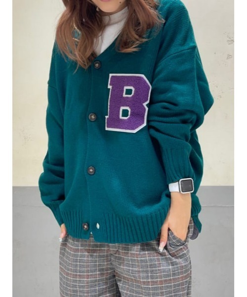 BACK NUMBER(バックナンバー)の「【BACK NUMBER】レタードカーディガン(カーディガン/ボレロ・メンズ・グリーン/オレンジ・M/L/XL)」の20枚目の写真
