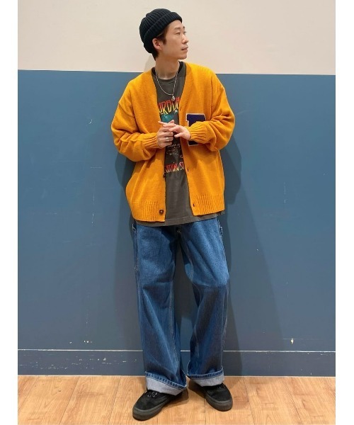 BACK NUMBER(バックナンバー)の「【BACK NUMBER】レタードカーディガン(カーディガン/ボレロ・メンズ・グリーン/オレンジ・M/L/XL)」の21枚目の写真
