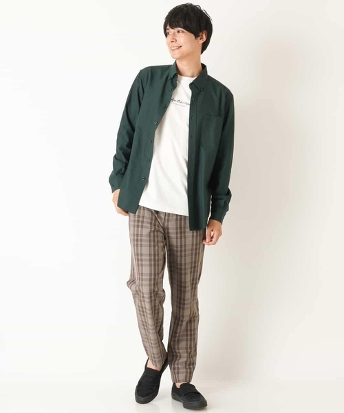 a.v.v(アーヴェヴェ)の「【S-XXL】ミニロゴセミワイドシルエットカットソー(Tシャツ/カットソー・メンズ・グリーン/ホワイト/ライトブルー・46/50/48/52/44)」の9枚目の写真