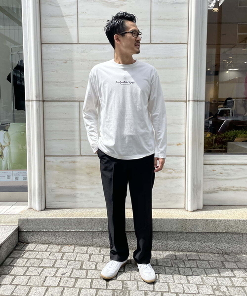 a.v.v(アーヴェヴェ)の「【S-XXL】ミニロゴセミワイドシルエットカットソー(Tシャツ/カットソー・メンズ・グリーン/ホワイト/ライトブルー・46/50/48/52/44)」の10枚目の写真